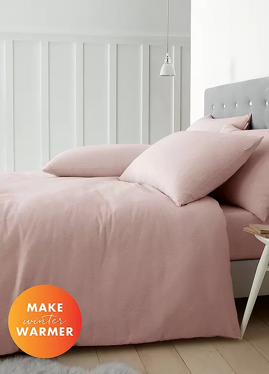 bonprix Catherine Lansfield 100% Brushed Cotton Duvet Cover Set