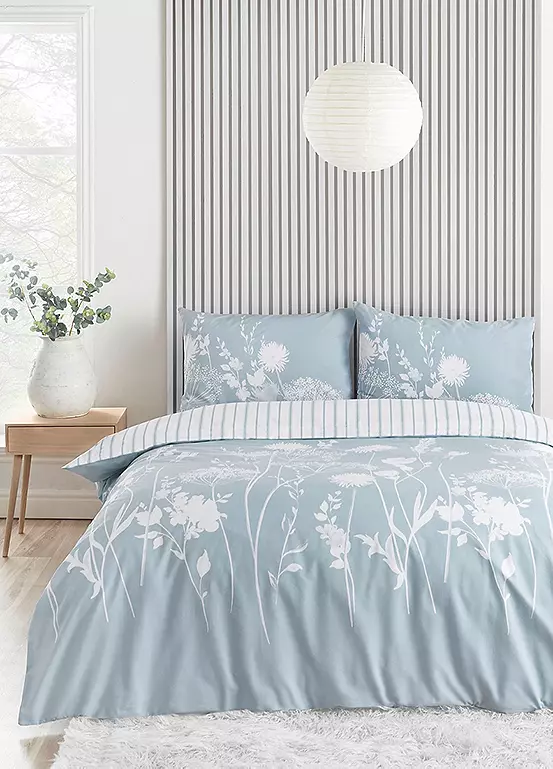 bonprix Catherine Lansfield Blue Meadowsweet Floral Duvet Cover Set