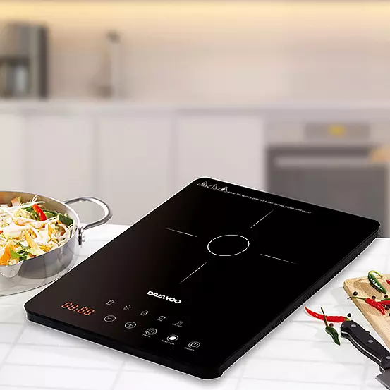 Bonprix Daewoo 2000W Single Induction Hob SDA1805 - Black