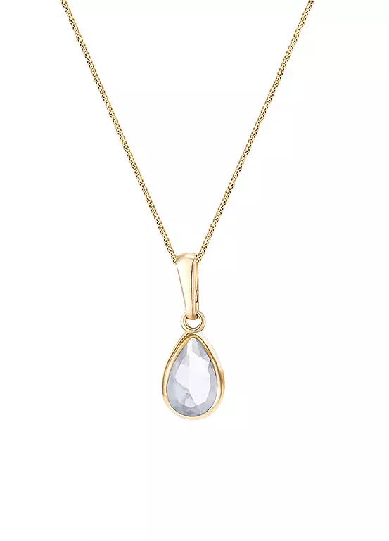 bonprix For You Collection 9ct Yellow Gold Birthstone Pendant Necklace