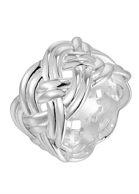 bonprix For You Collection Sterling Silver Statement Braided Ring