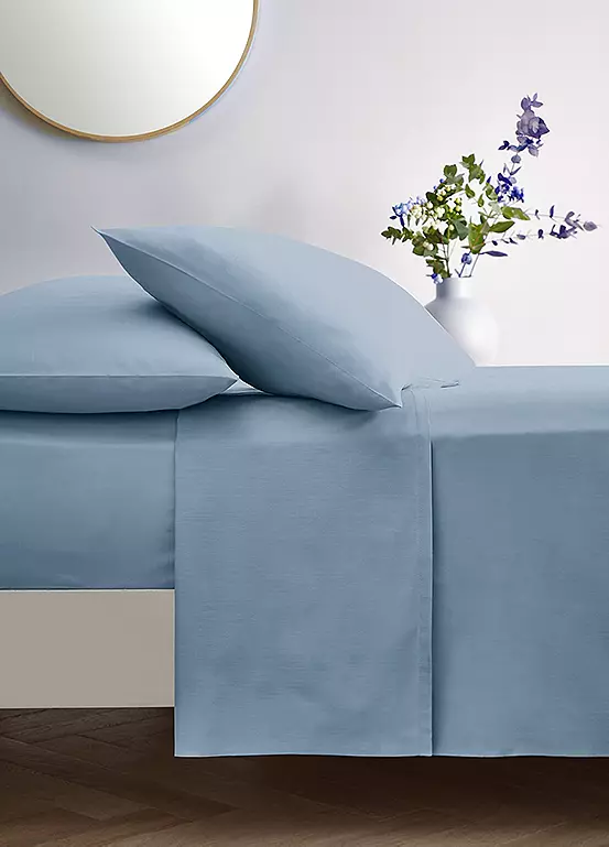 Bonprix Freemans Home 250 Thread Count Cotton Percale Flat Sheet