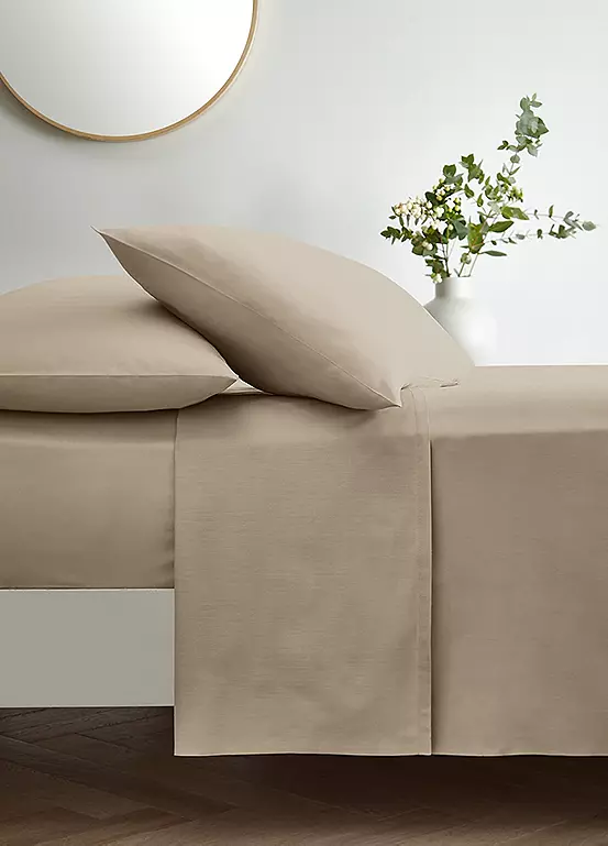 Bonprix Freemans Home 250 Thread Count Cotton Percale Flat Sheet