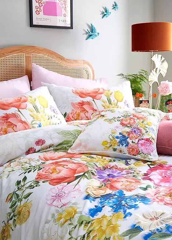 Bonprix Freemans Home Anastasia Cotton 180 Thread Count Printed Duvet Cover Set