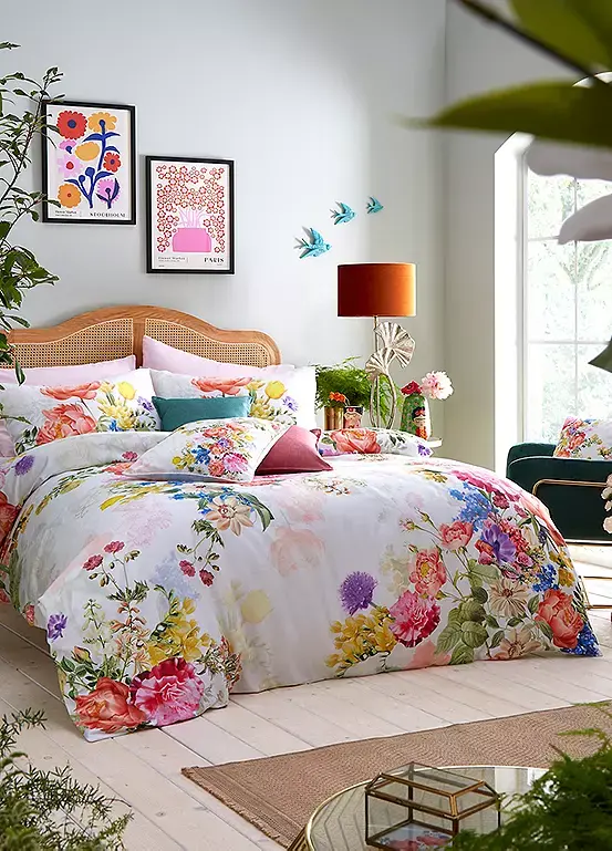 bonprix Freemans Home Anastasia Cotton 180 Thread Count Printed Duvet Cover Set