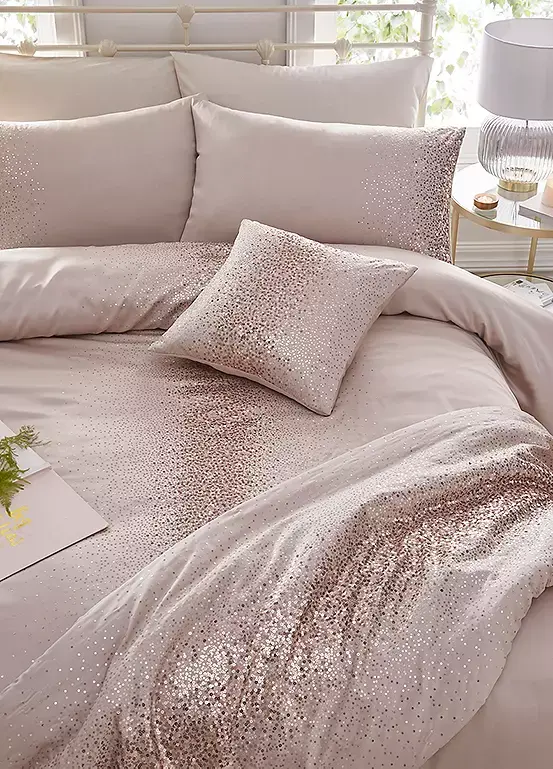 Bonprix Freemans Home Ombre Sequin Champagne Duvet Cover Set