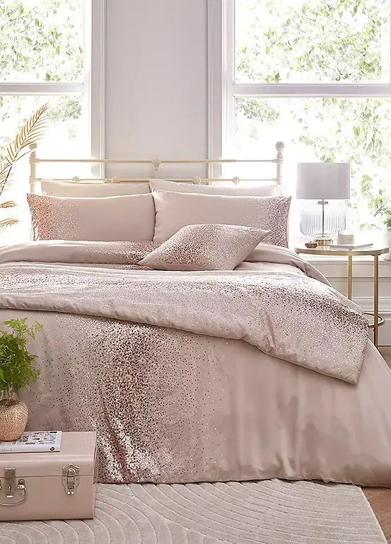 Bonprix Freemans Home Ombre Sequin Champagne Duvet Cover Set