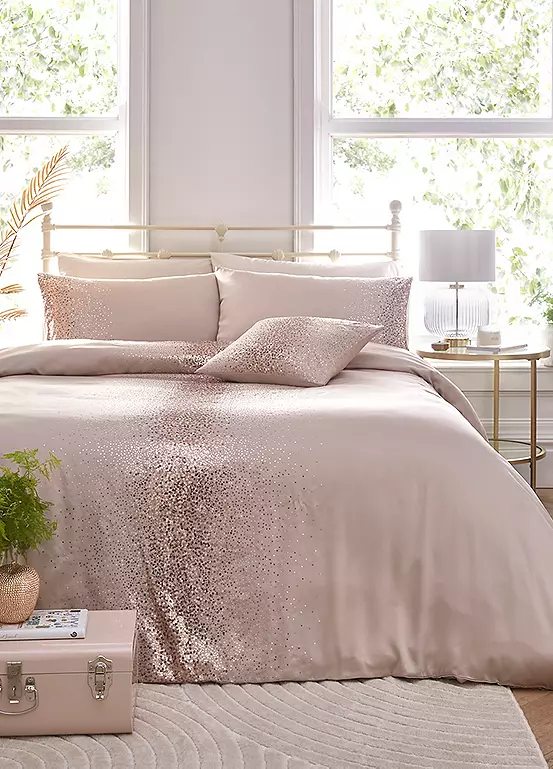 bonprix Freemans Home Ombre Sequin Champagne Duvet Cover Set