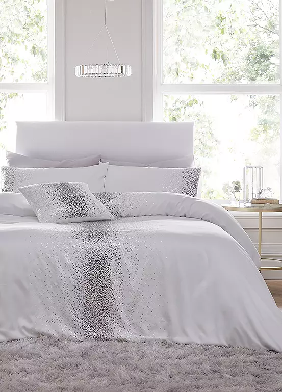 Bonprix Freemans Home Ombre Sequin Silver Duvet Cover Set