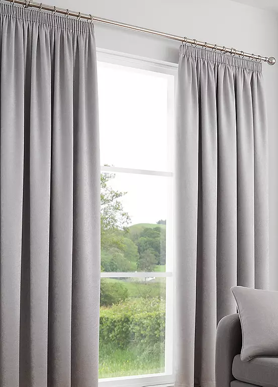 Bonprix Fusion Galaxy Thermal Dim Out Pencil Pleat Curtains