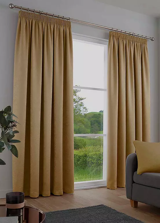 bonprix Fusion Galaxy Thermal Dim Out Pencil Pleat Curtains