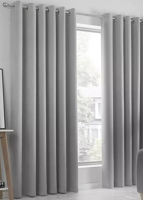 Bonprix Fusion Strata Thermal Dimout Eyelet Curtains