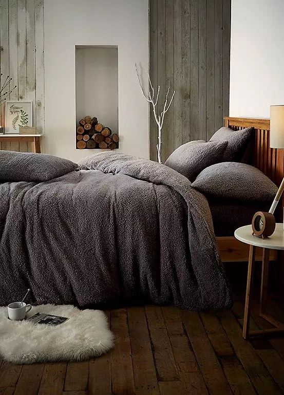 Bonprix Gaveno Cavailia Plain Teddy Fleece Bedlinen