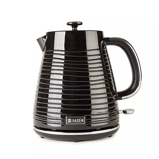 Bonprix Haden Devon Black Twin Pack - 1.7L Kettle & 4 Slice Toaster