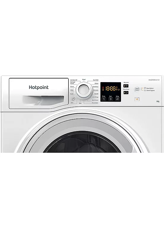 Bonprix Hotpoint ActiveCare 8kg 1400 Spin Washing Machine - White - NSWM 864 CW UK N