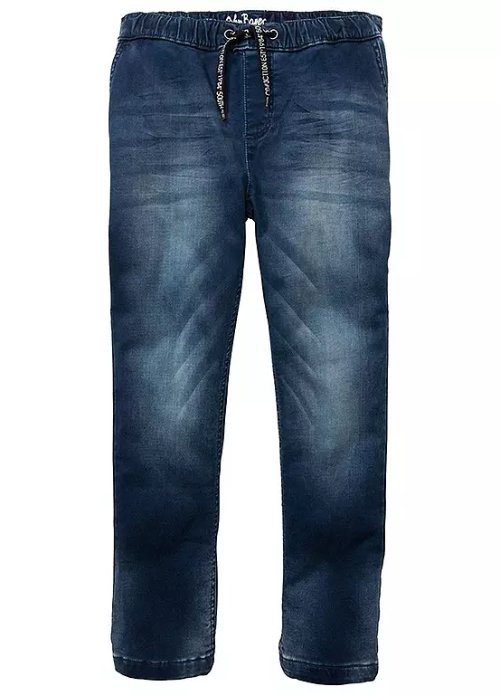 Bonprix Kids Elasticated Waist Drawstring Jersey Jeans