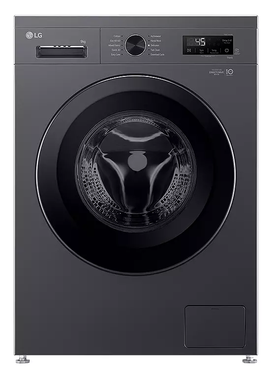bonprix LG X10 Series Direct Drive™ F4X1009NMK 9Kg 1400 Spin Washing Machine - Slate Grey