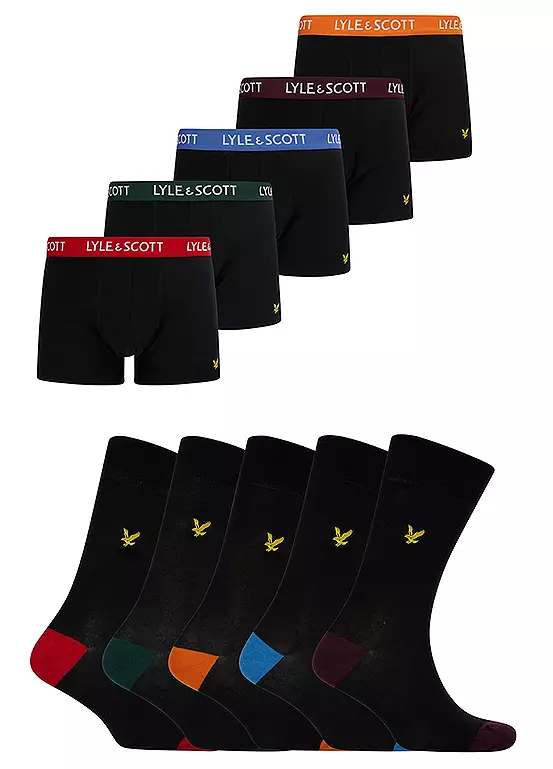 bonprix Lyle & Scott Men’s Booker 10 Pack Underwear & Socks Gift Box