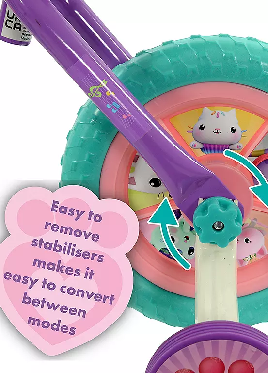 Bonprix MoVe Gabby’s Dollhouse 2 In 1 10 Inch Training Bike