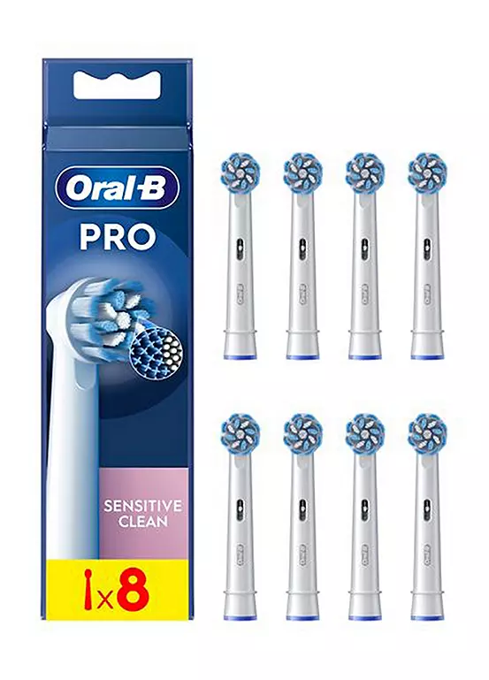 bonprix Oral-B Sensitive Clean X-Filaments Power Toothbrush Refill Replacement Heads - 8 Pack