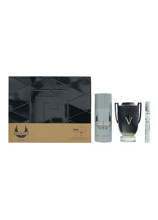 bonprix Paco Rabanne Invictus Victory Eau De Parfum 100ml 3 Piece Gift Set