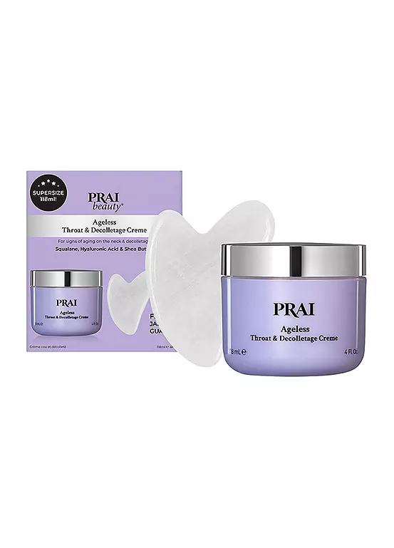 bonprix Prai Beauty Ageless Throat & Décolletage Creme 118ml with Gua Sha