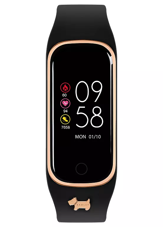 bonprix Radley London Ladies Series 8 Black Silicone Strap Watch