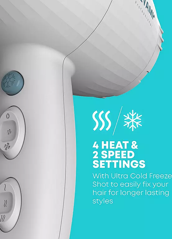 Bonprix Revamp Progloss 3850 AC Featherlite Ultra X Shine Hair Dryer - White