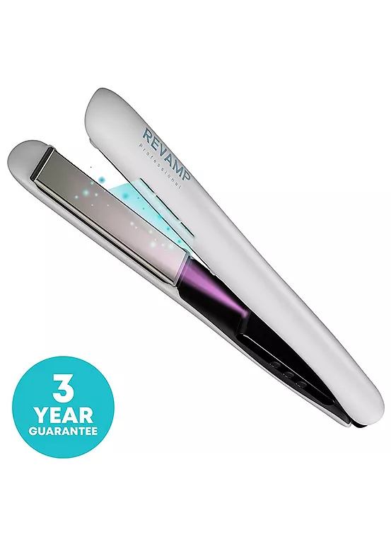 Bonprix Revamp Progloss Ion Shine Ceramic Hair Straightener - White