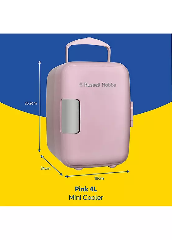 Bonprix Russell Hobbs RH4CLR1001P Mini Cooler 4L Pink