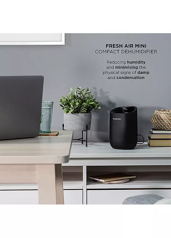 Bonprix Russell Hobbs RHDH1061B Black Fresh Air Mini Compact Dehumidifier - 300ml/day