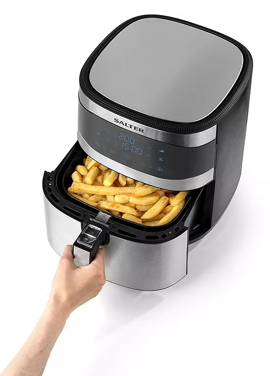 Bonprix Salter EK4628 XXL 8L Air Fryer - Hot Air Circulation Oil Free Removable Non-Stick Basket Easy Clean 1800W