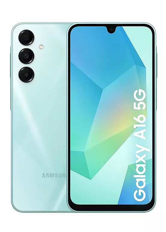 bonprix Samsung Galaxy A16 5G 128GB Mobile Phone with Gel Case & Screen Protector - Light Green