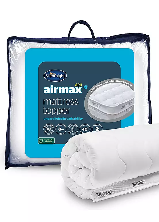 bonprix Silentnight Airmax 800 Breathable Extra Deep 8cm Mattress Topper