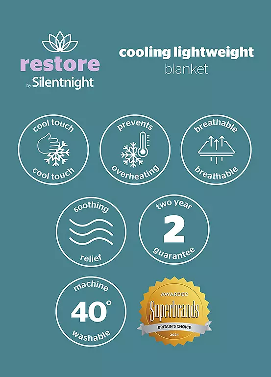 Bonprix Silentnight Restore Cooling Lightweight Blanket