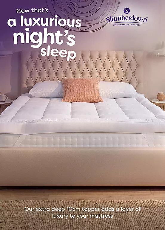 Bonprix Slumberdown Sleep Soundly Luxe Comfort Climate Control Extra Deep 10cm Mattress Topper