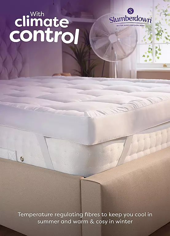 Bonprix Slumberdown Sleep Soundly Luxe Comfort Climate Control Extra Deep 10cm Mattress Topper