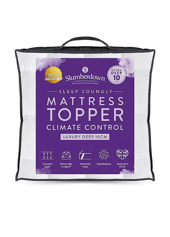 bonprix Slumberdown Sleep Soundly Luxe Comfort Climate Control Extra Deep 10cm Mattress Topper