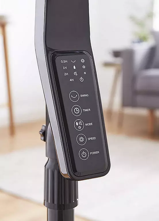 Bonprix Swan SFA23010N 16 Inch Pedestal Fan Built-in Timer - Black