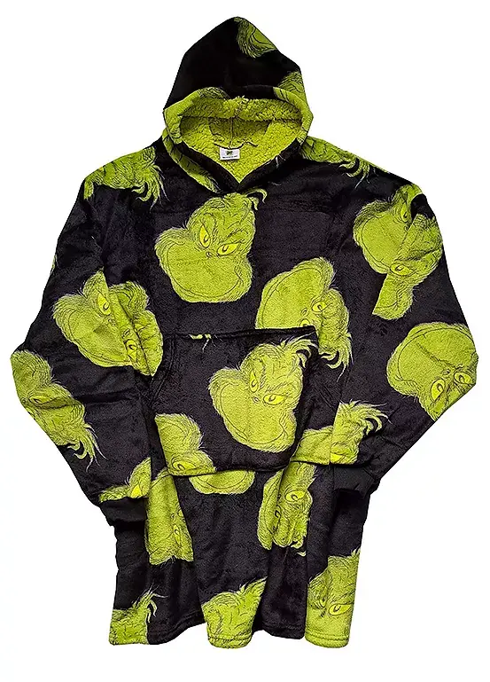 bonprix The Grinch Oversized Men’s Oversized Ultra Warm Fleeced Hooded Blanket