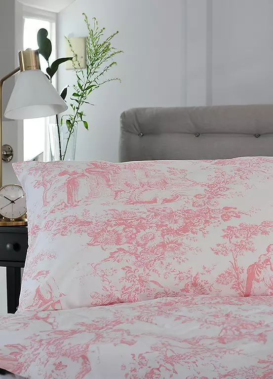 Bonprix The Lyndon Company Toile De Jouy 100% Cotton 200 Thread Count Duvet Cover Set