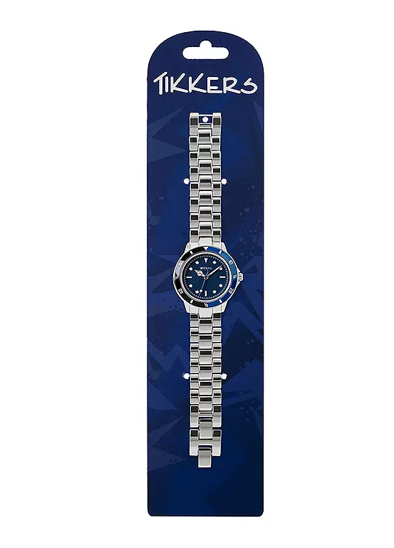 Bonprix Tikkers Boys Silver Metal Bracelet Time Teacher Watch