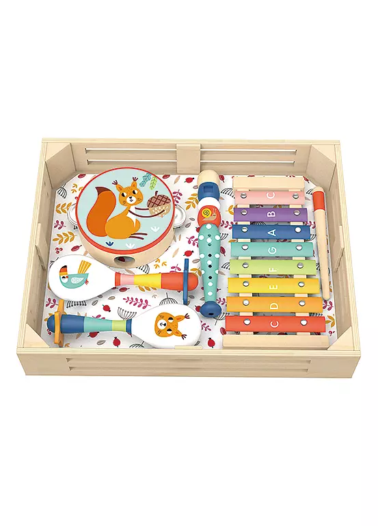 bonprix Tooky Toy Wooden Musical Instrument Set - Forest
