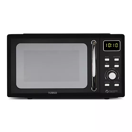 bonprix Tower 800W 20L Digital Microwave T24041BLK - Black & Chrome