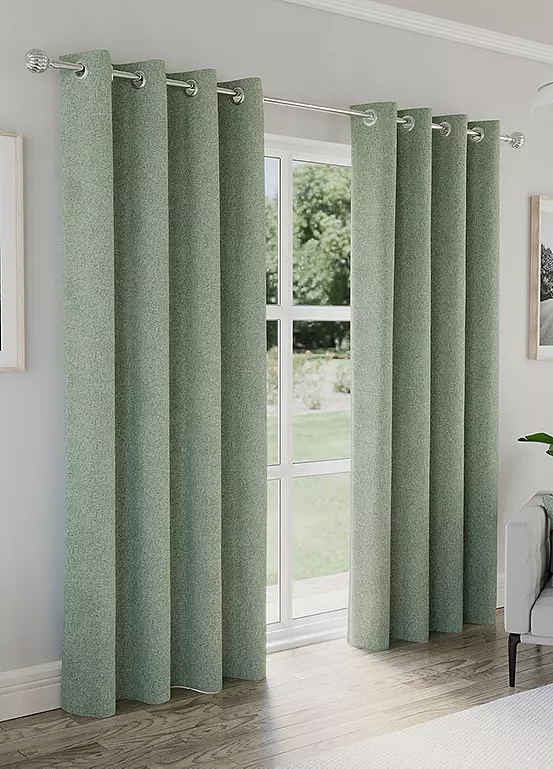Bonprix Tyrone Austin Textured Weave Blackout Pair Of Curtains