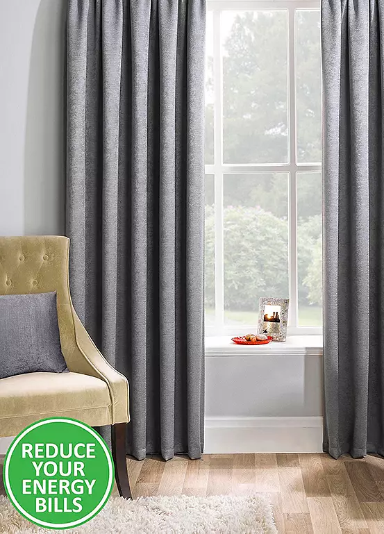 bonprix Tyrone Matrix Room Darkening Pencil Pleat Curtains