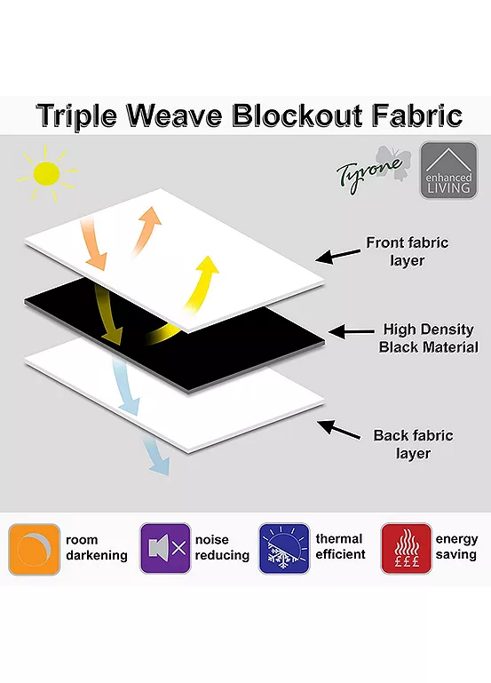 Bonprix Tyrone Vogue Pair Of Blockout Thermal Eyelet Curtains