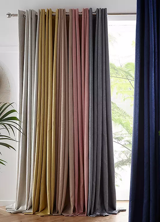 bonprix Tyrone Vogue Pair of Blockout Thermal Eyelet Curtains