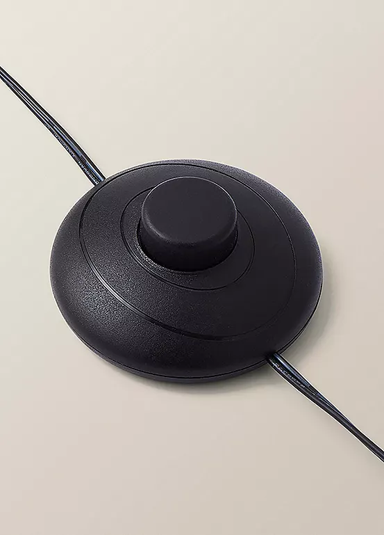 Bonprix ValueLights Infinity Matt Black Double Twist Integrated LED Floor Lamp