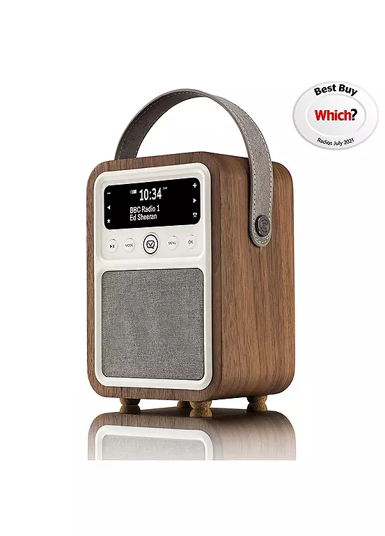 Bonprix View Quest VQ Portable Monty DAB & DAB+ Digital Radio - Walnut